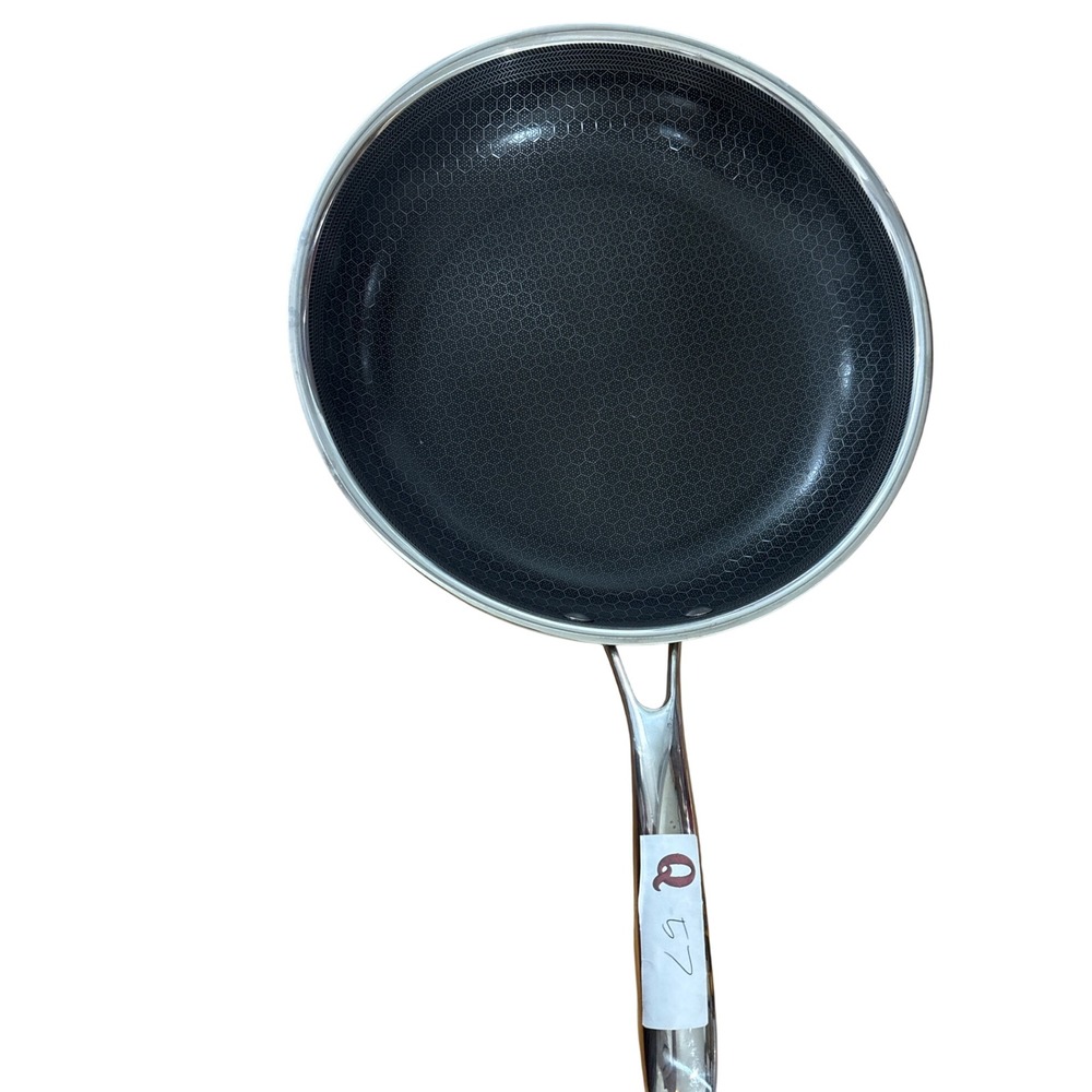 HexClad Hybrid Nonstick 10 Inch Frying Pan Skillet Stainless Steel with Lid